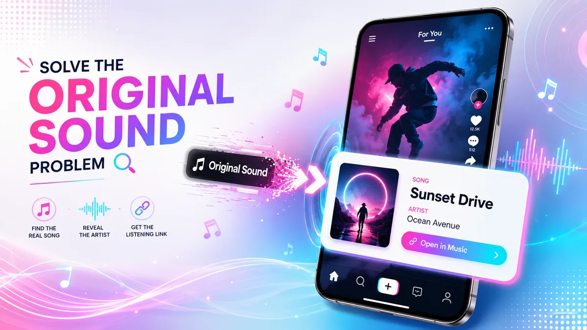 Find the Real Song Behind TikTok Original Sound